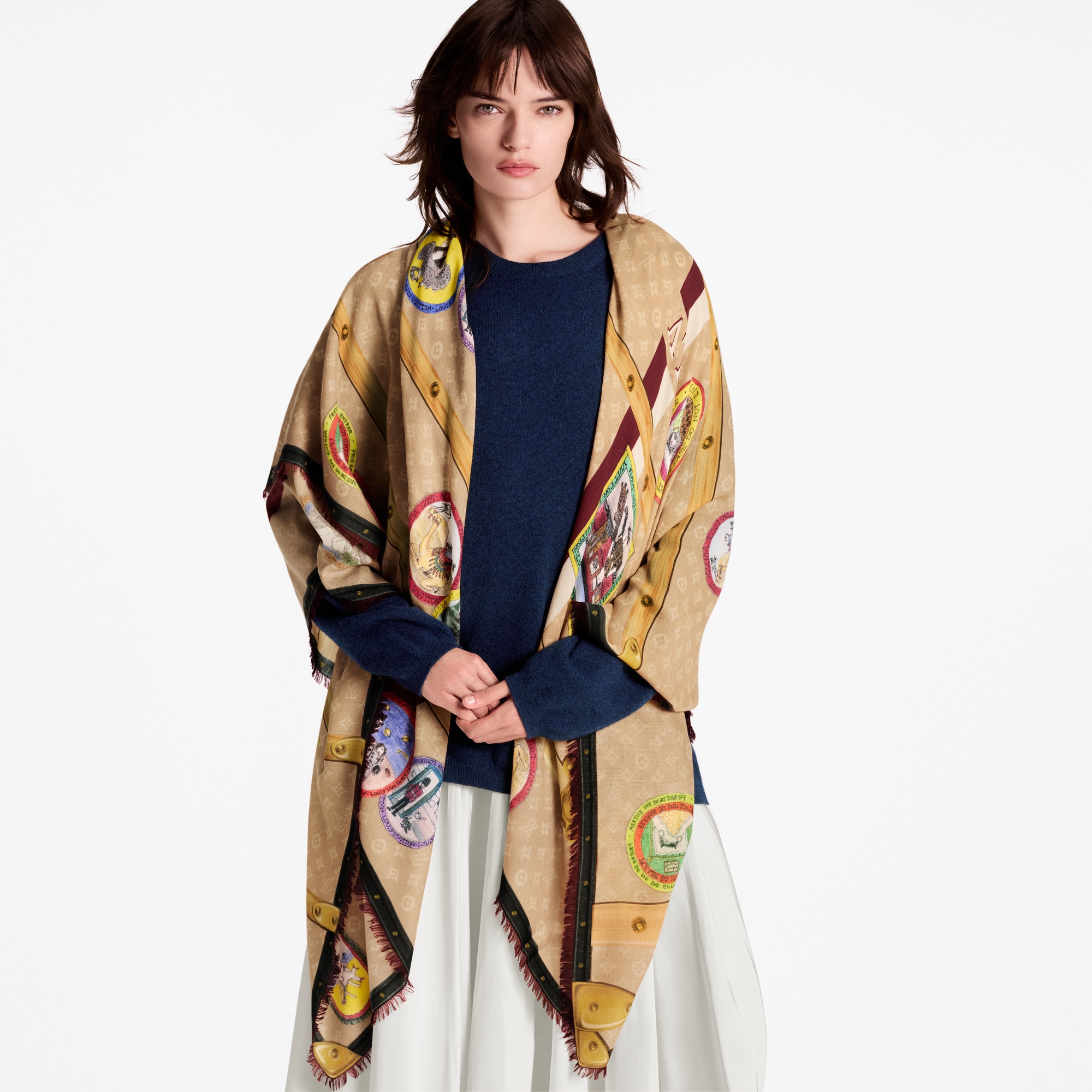 ウィメンズ ショール＆ストール - ベージュ｜ルイ・ヴィトン 公式サイト